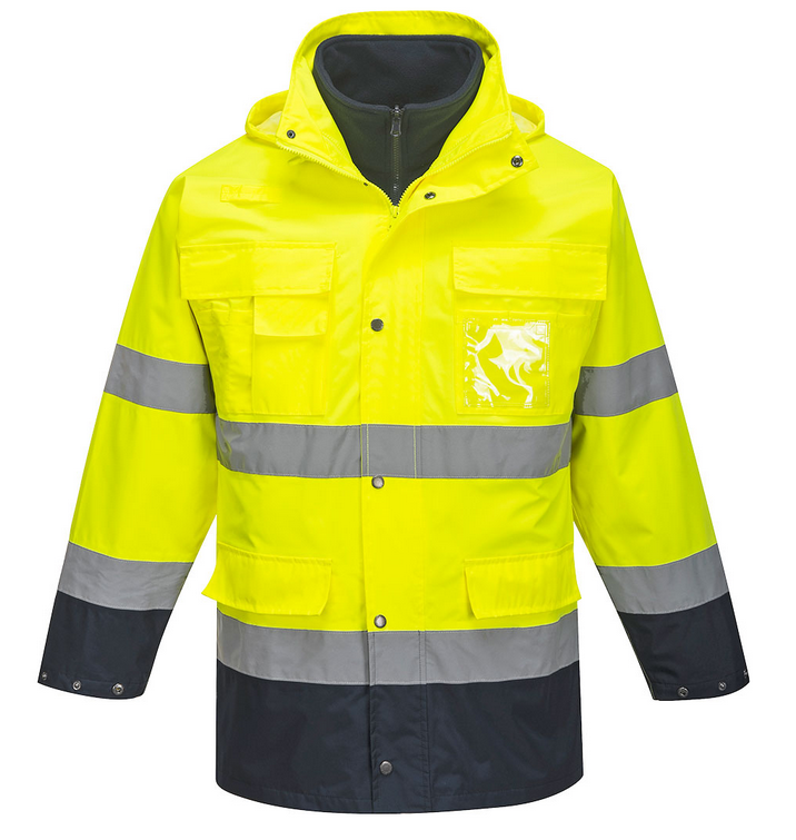 Куртка сигнальна PORTWEST S162 Hi Vis Lite 3в1 Jacket L Жовто-темно-синій (S162YNRL) - фото 1