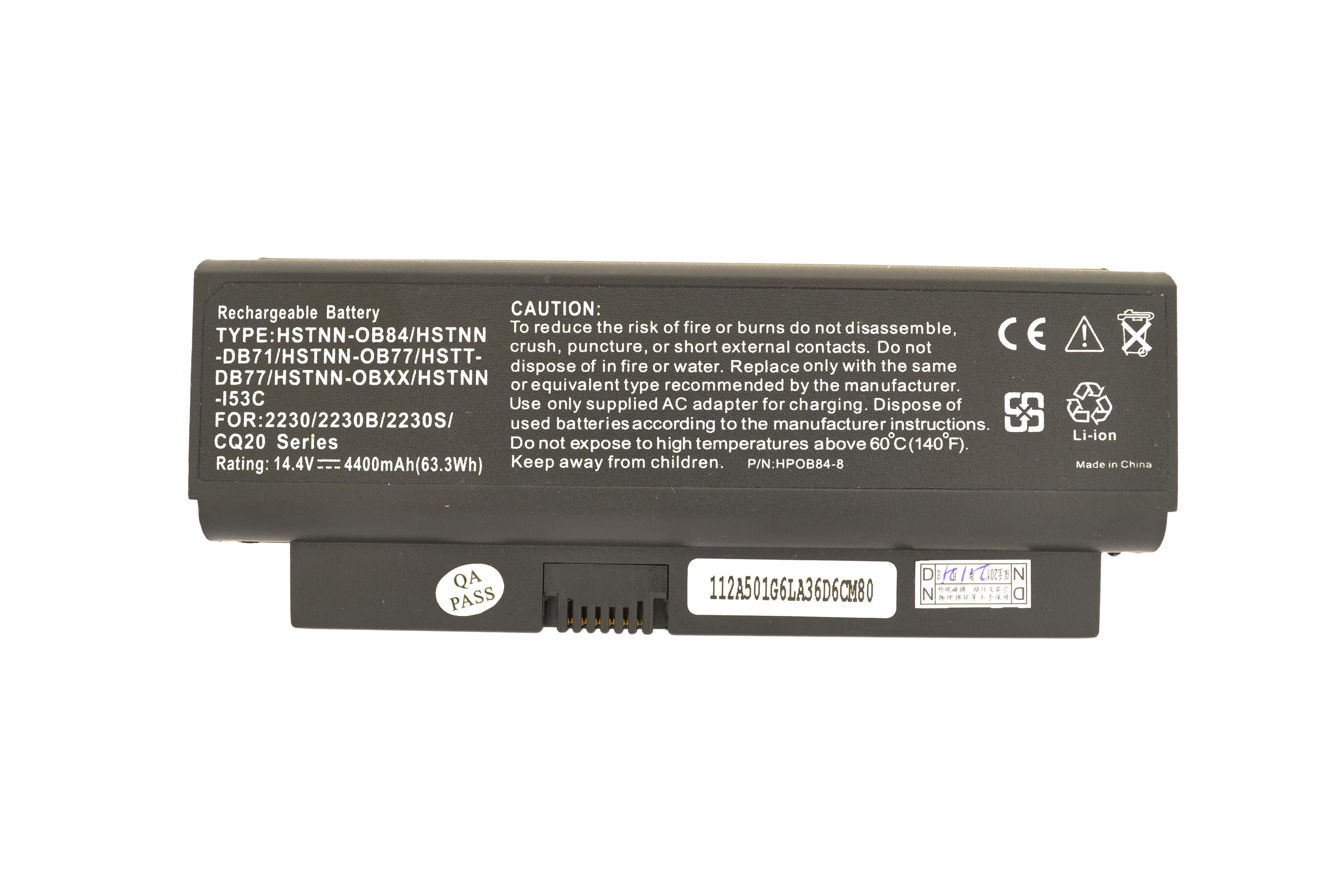 Аккумулятор для ноутбука HP Compaq HSTNN-OB77 14,4 V 5200 mAh (006336) Аккумулятор для ноутбука HP Compaq HSTNN-OB77 14,4 V 5200 mAh (006336)
