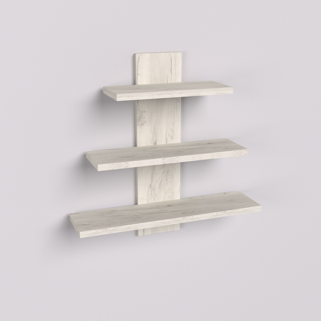 Полка настенная Континент ПН-1 50х14х50 см Дуб крафт белый (27327568)