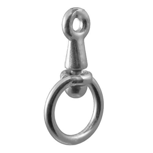 Вертлюг з кільцем Apro для з'єднання ланцюгів та тросів 10 шт. 6 мм Цинк Білий (32163306)