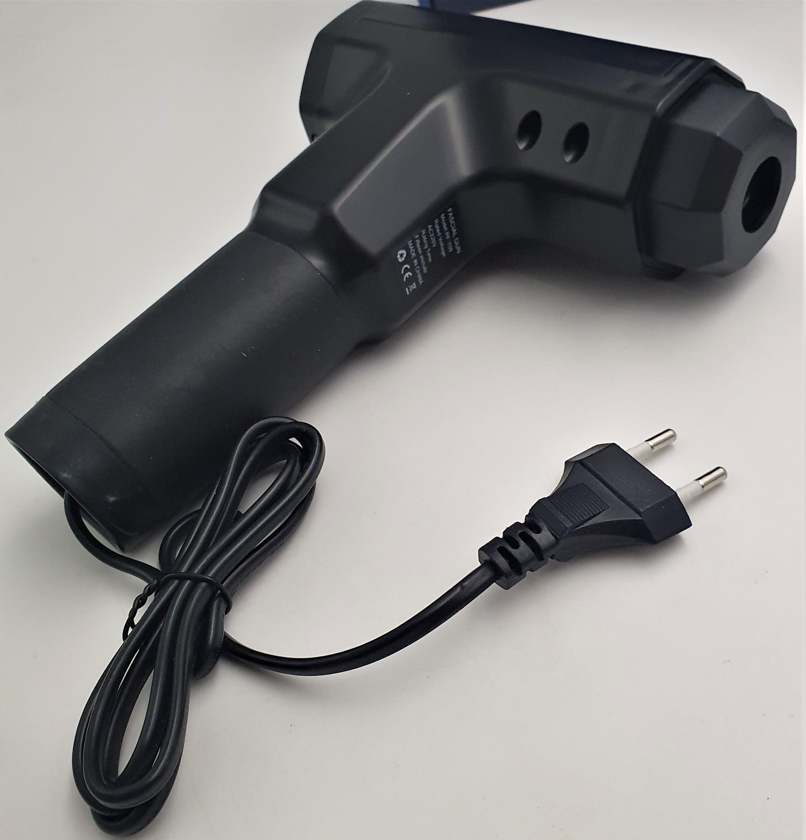 Массажер для тела ручной Fascial Gun RF-709 220V 4 насадки Черный - фото 3