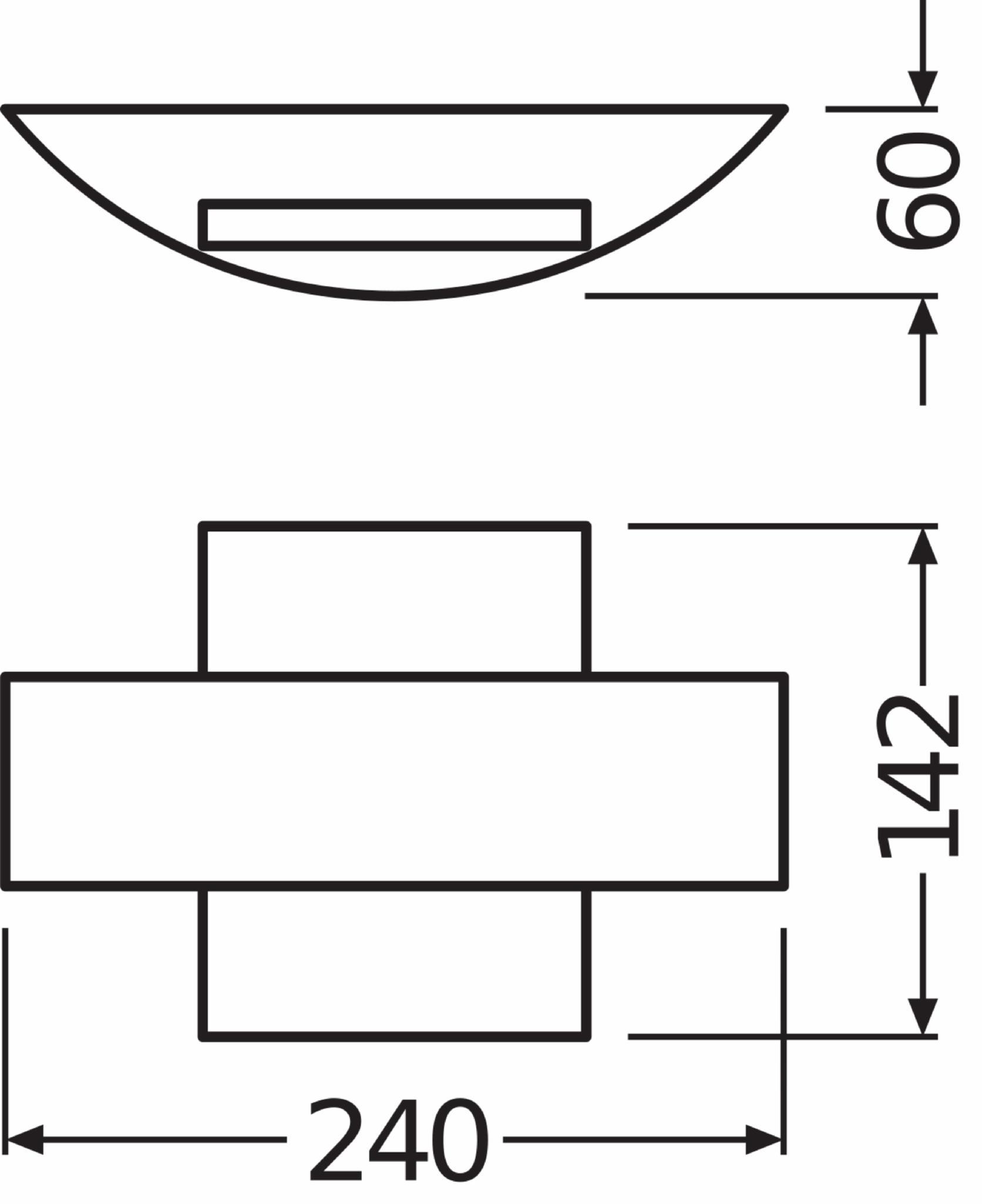 Светильник Osram ENDURA STYLE SHIELD 10.5W 230V 410lm 3000K IP44 60x142x240 мм (4099854461873) - фото 4