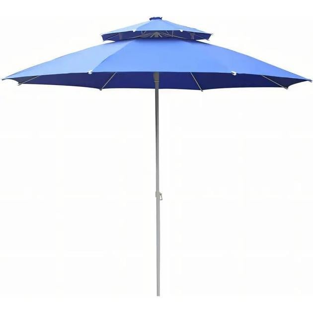 Зонт пляжний Ø 2,5 м з повітряним клапаном з брезентом та чохлом (29654371)