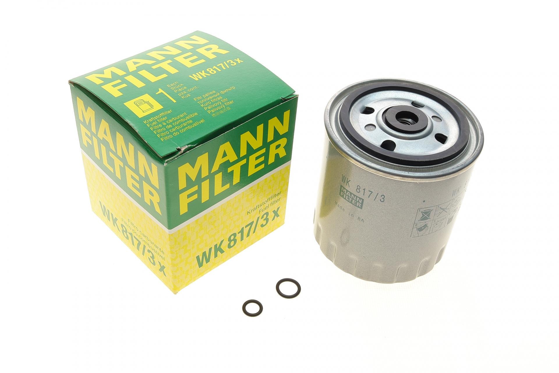 Фильтр топливный Mann-Filter для MB 124 S124/190 W201/ C-class W202 2,0D-3,4D 83- OM600-606 (WK 817/3 X)