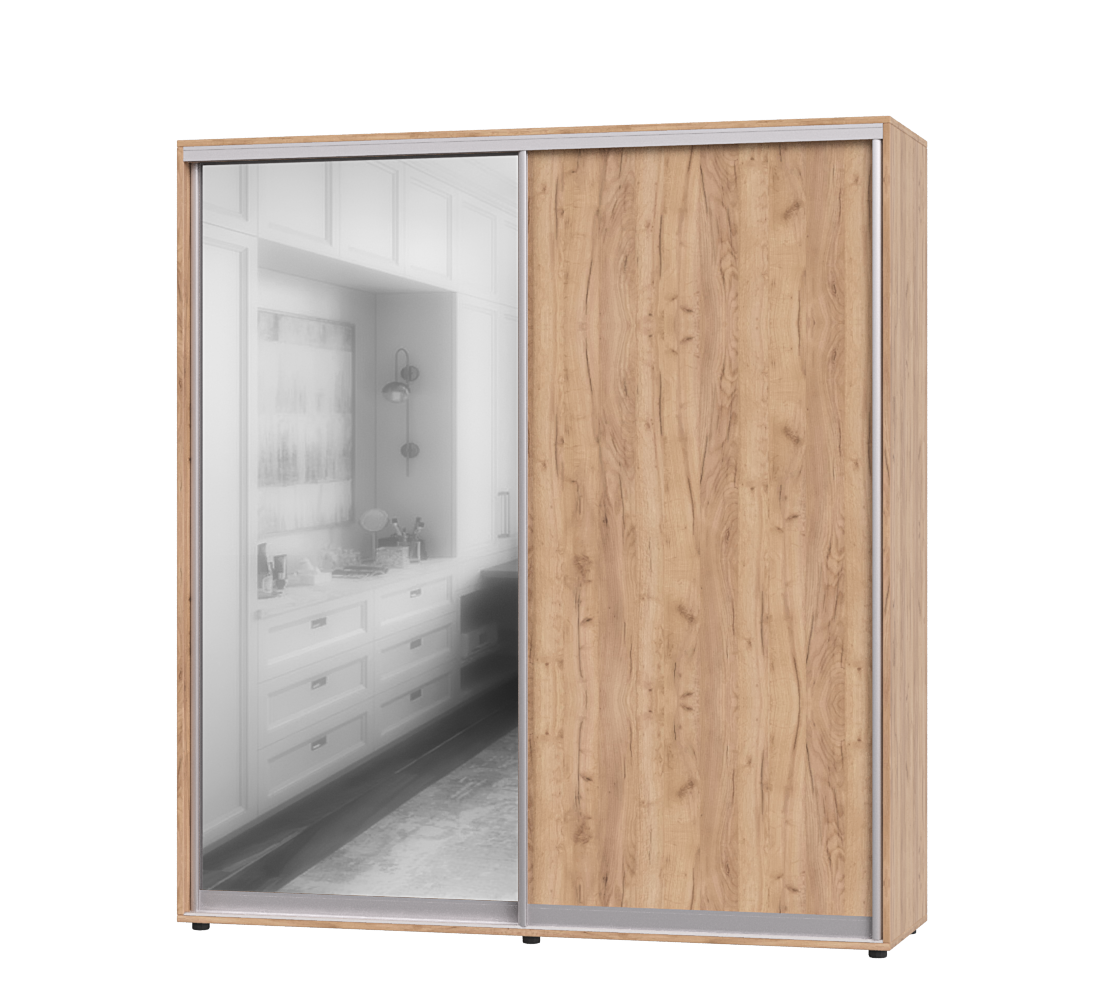 Шкаф-купе двухдверный Эверест ШК-05 210х60х220 см 
Дуб Крафт Золотой (07399)