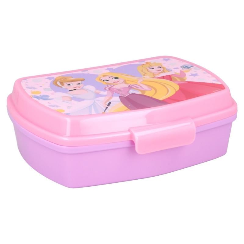 Ланч-бокс детский STOR Disney Princess прямоугольный пластиковый без BPA с рисунком 17x14x5,6 см (2528177995)