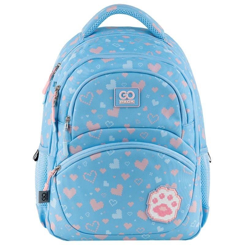 Шкільний рюкзак GoPack Education Cute Paw 17 л Блакитний (GO24-175M-5)