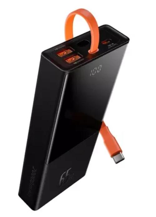 Повербанк BASEUS Elf Digital Display Power Delivery 20000 мАг 65 Вт Чорний (19208862)