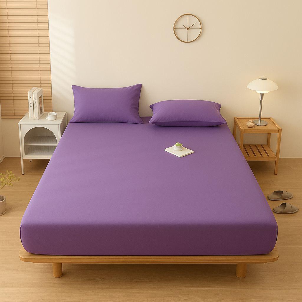 Простынь на резинке Текстилія бязь 200х200 см Лавандовый (01011330) - фото 1 Простынь на резинке Текстилія бязь 200х200 см Лавандовый (01011330) - фото 1