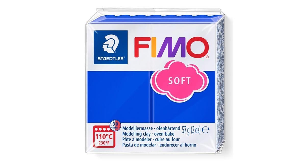 Глина полимерная Fimo Soft 57 г Синий блестящий (8020-33)