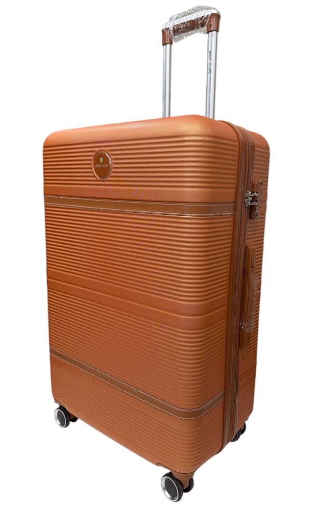 Валіза велика Worldline Airtex 629 ABS-пластик L Помаранчевий