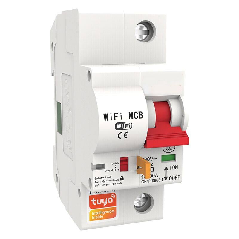 Реле-автомат Wi-fi розумнеTuya Wifi Circuit Breaker з дистанційним керуванням/таймер захист від навантаження 220В 40А