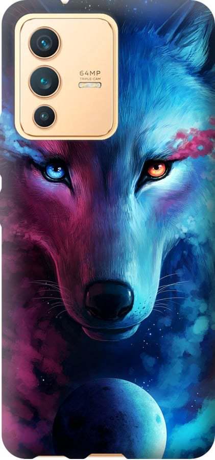 Чехол на Vivo V23 Арт-волк (3999u-2642-42517)