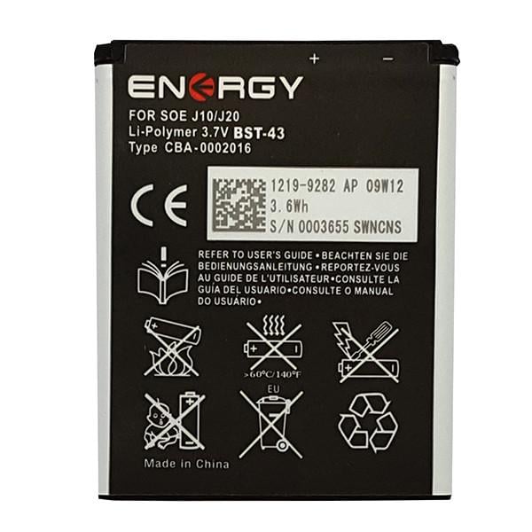 Аккумулятор iENERGY для SONY ERICSSON BST-43 (J10) - фото 2