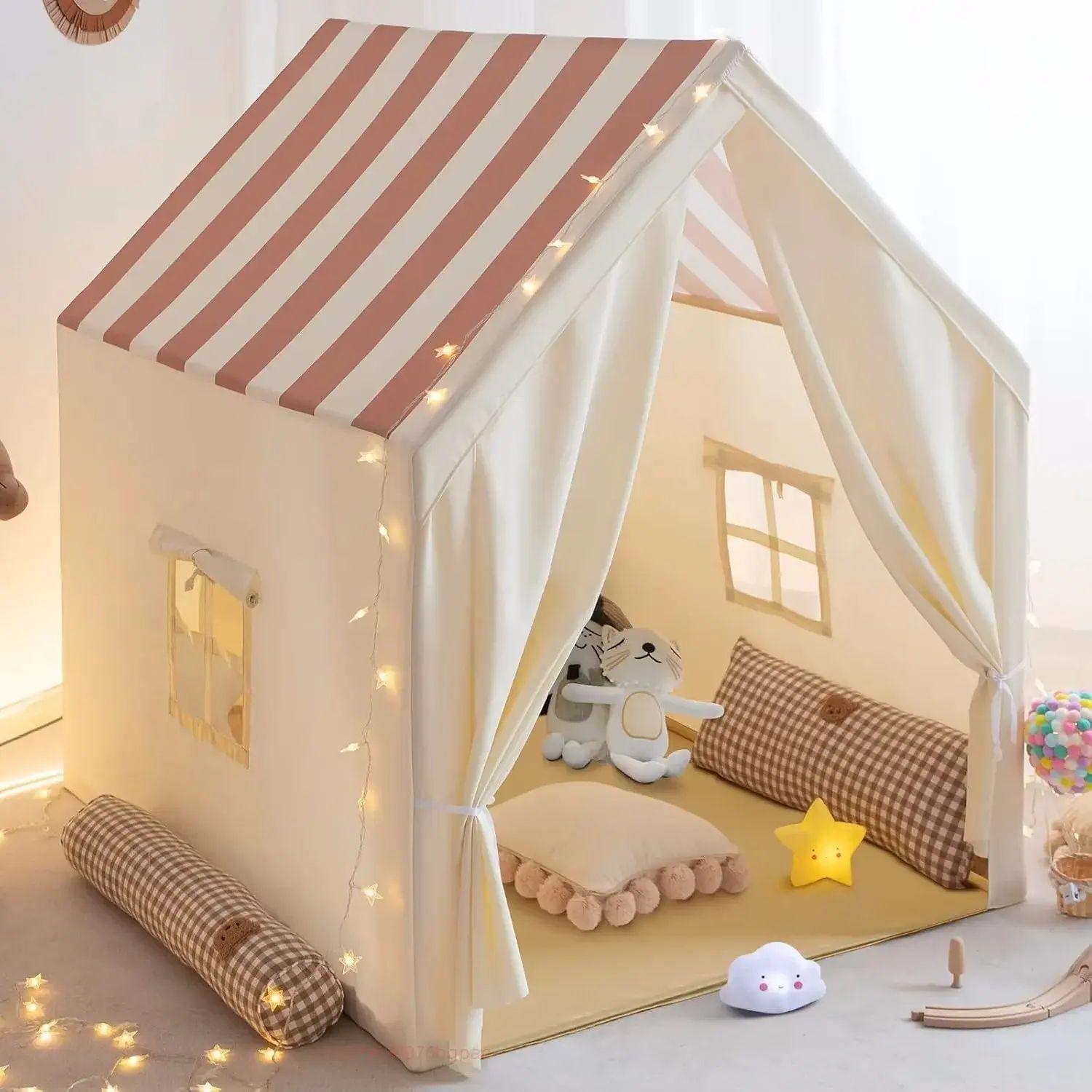 Палатка-домик детская игровая Home 120х100х130 см Бежевая (9651f81b)