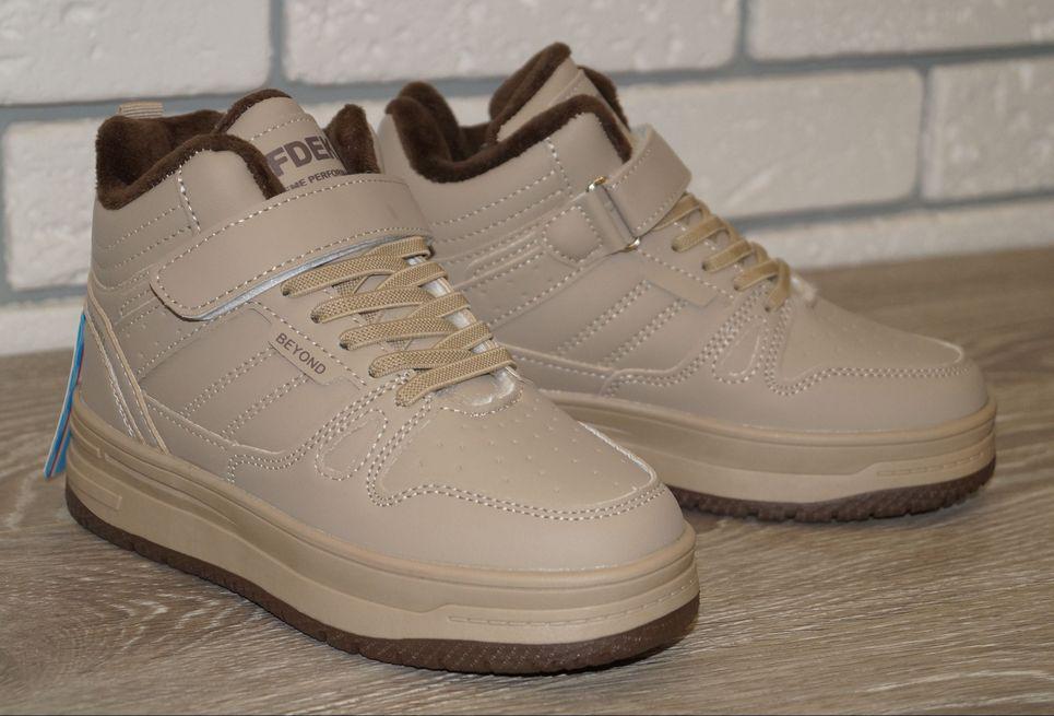 Хайтопи зимові дитячі BBT kids р. 33 21 см Бежевий (31575-33) - фото 4 Хайтопи зимові дитячі BBT kids р. 33 21 см Бежевий (31575-33) - фото 4