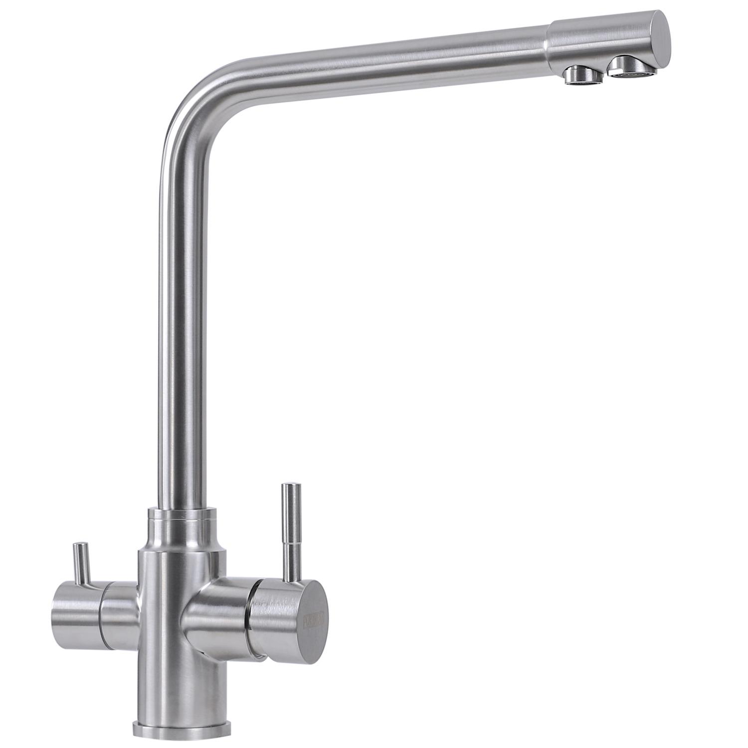 Смеситель для кухни Platinum KT 8201 8626 PLS-A32611 на две воды Сатин (151936)