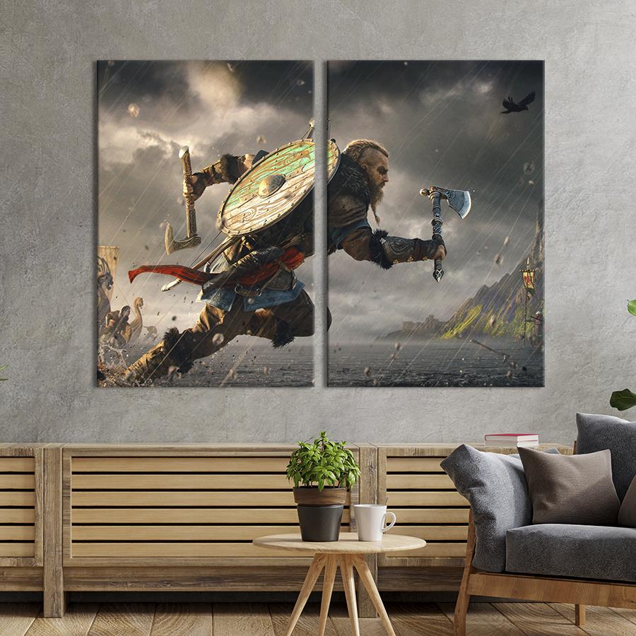 Картина на холсте Assassin's Creed: Valhalla 165x122 см (1458-2)