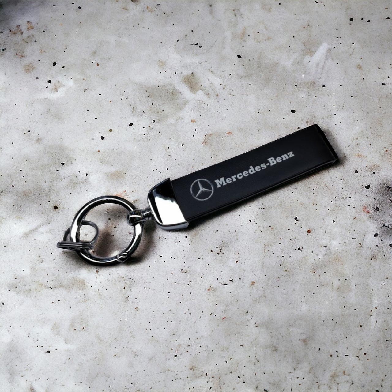 Брелок для автомобильных ключей Mercedes экокожа/металл (1828802723)