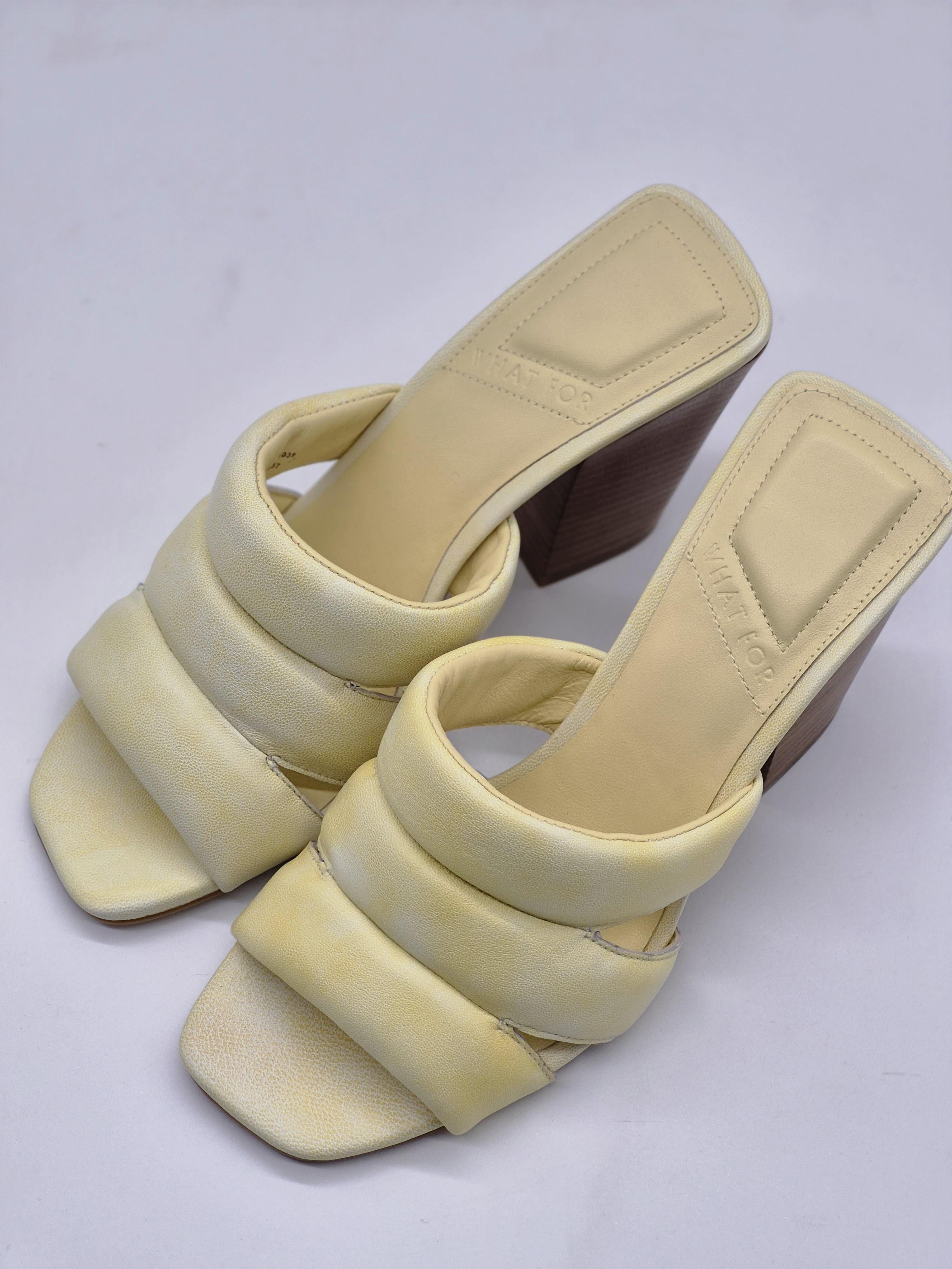 Шльопанці жіночі What For KAGA р. 37 Light Yellow