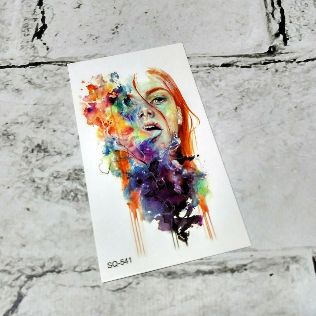 Тату временное Двушка лист 6x10.5 см (SQ-541)