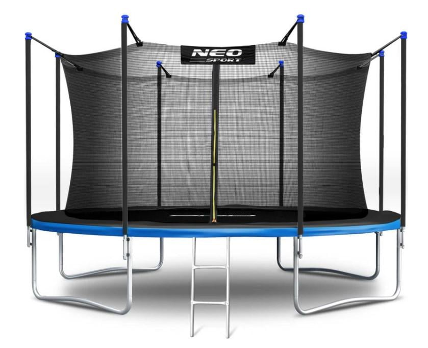 Батут с внутренней сеткой NEO-SPORT 12 футов 374 см Черно-синий (NS-12W241)