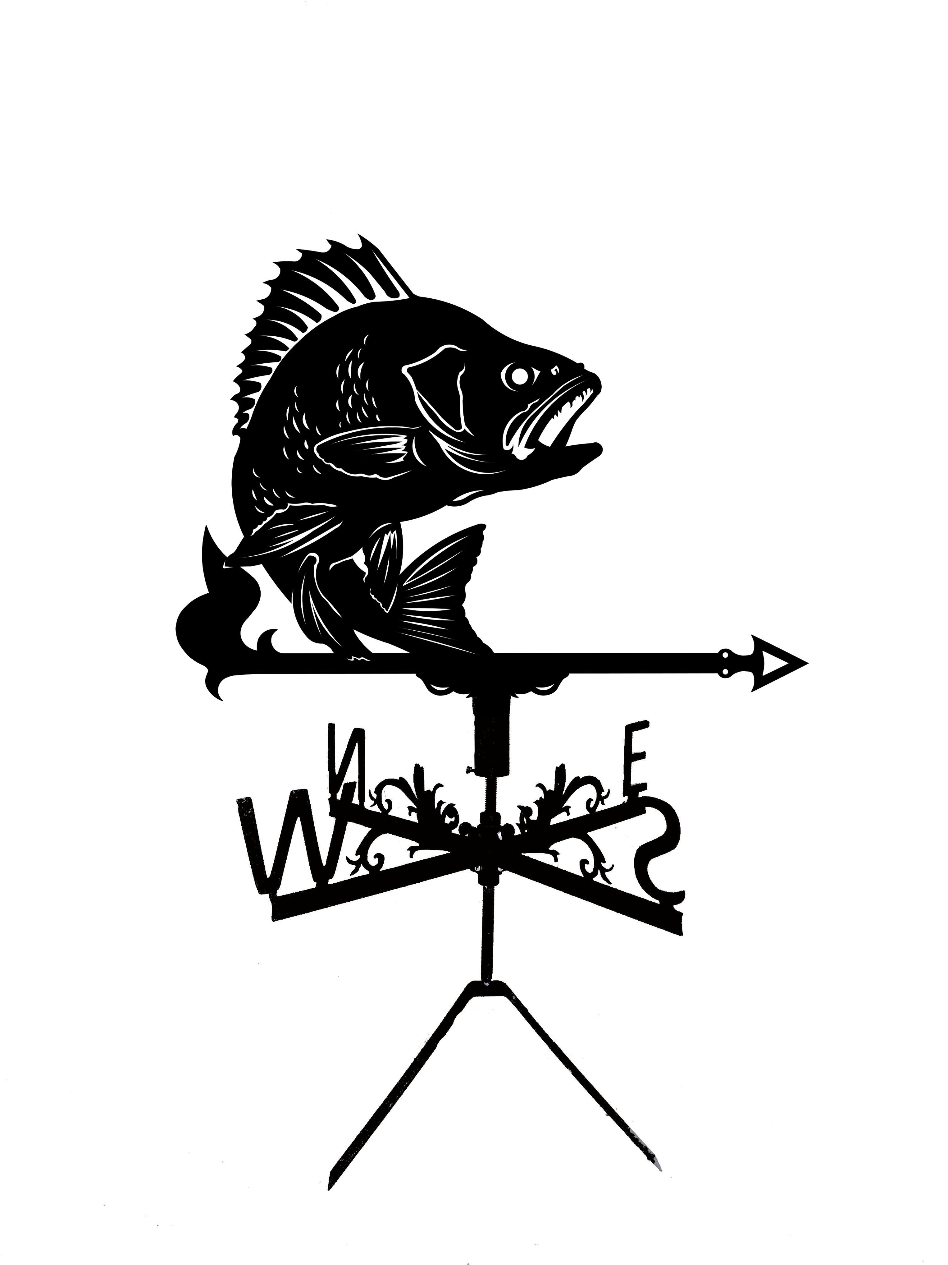 Флюгер на беседку/колодец Окунь (27476554)