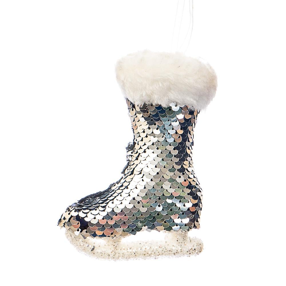 Ялинкова іграшка Контки в паєтках (037NZK)