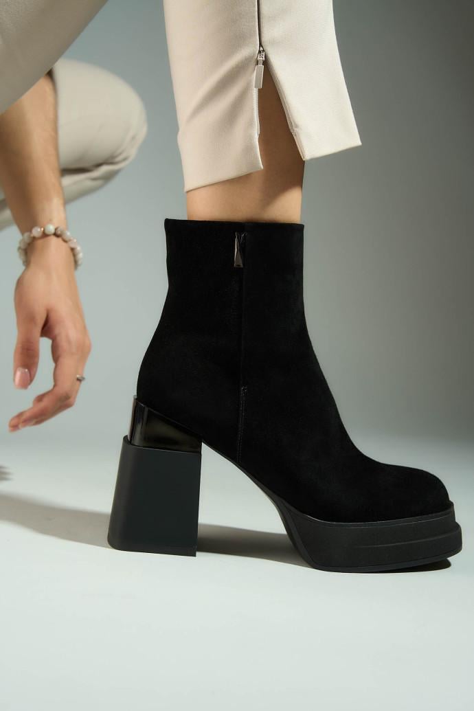 Ботильйони жіночі Fabio Monelli р. 39 Чорний (178107) - фото 5 Ботильйони жіночі Fabio Monelli р. 39 Чорний (178107) - фото 5