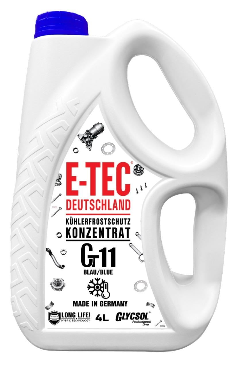 Антифриз концентрат E-TEC Gt11 Glycsol -40°C 4 л Синий (136579)