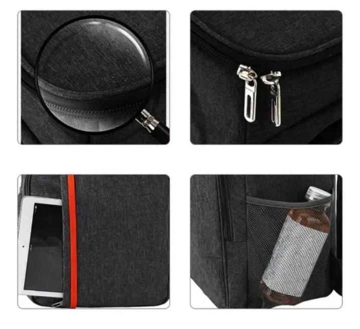 Рюкзак-холодильник туристичний 1 відділення з лямками на спину 40х30х19 см 18 л Чорний (117-1) - фото 4