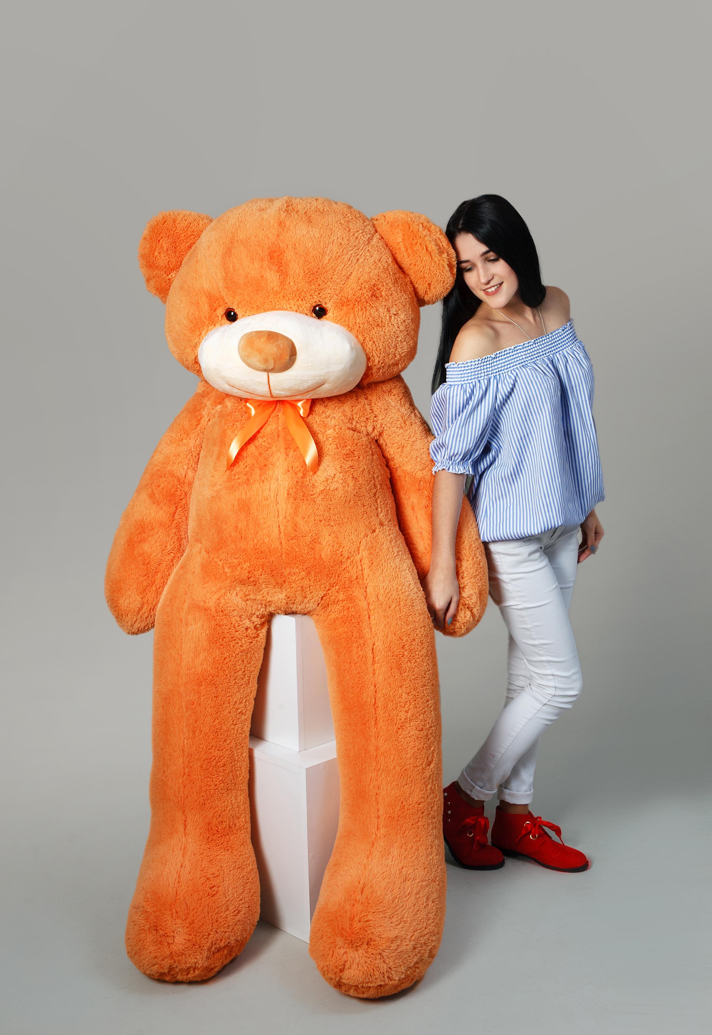 Ведмідь плюшевий HappyDays 2 м Карамельний (раф3)