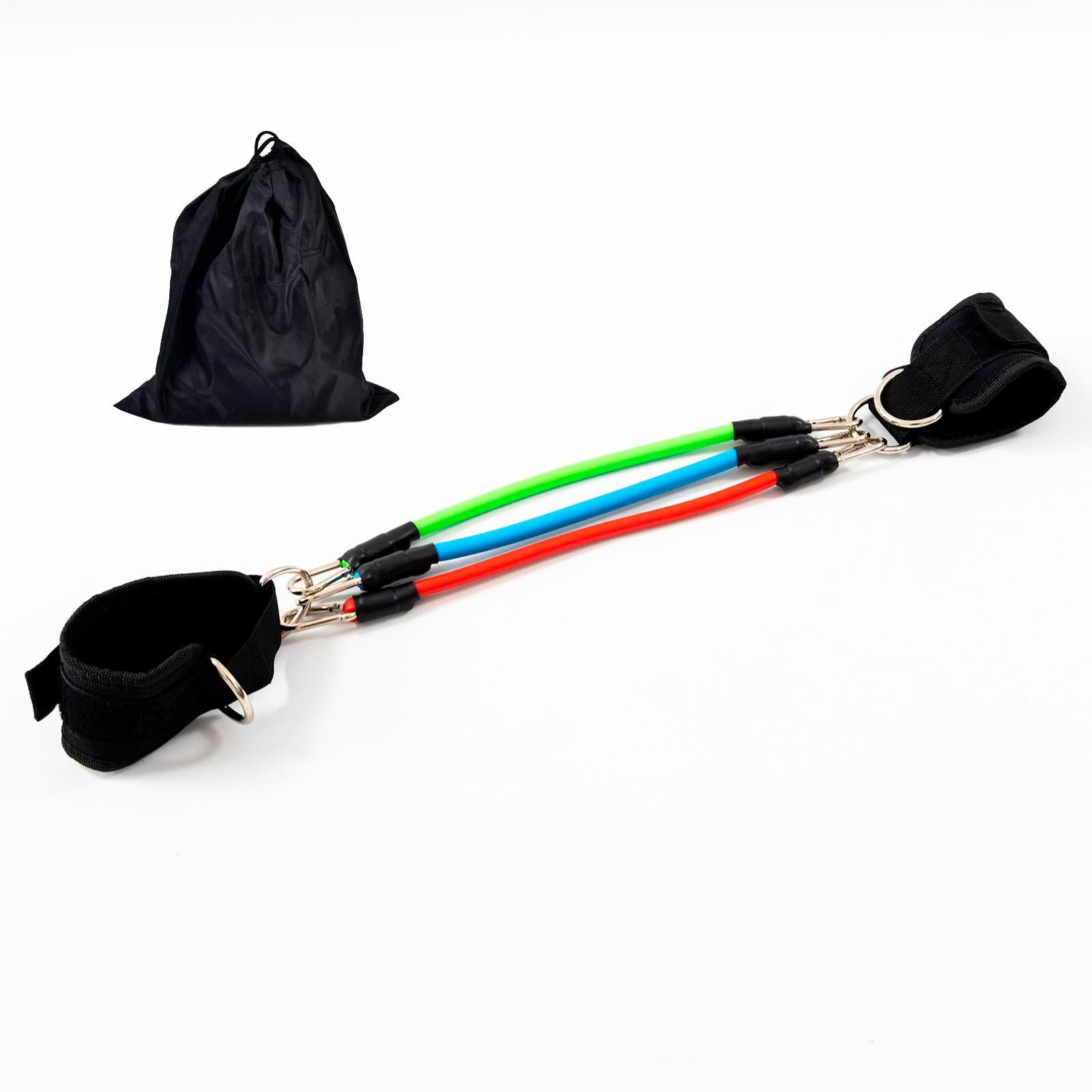 Эспандер латеральный OSPORT трубчатый 3 шт. с манжетой Черный (MS 4612)