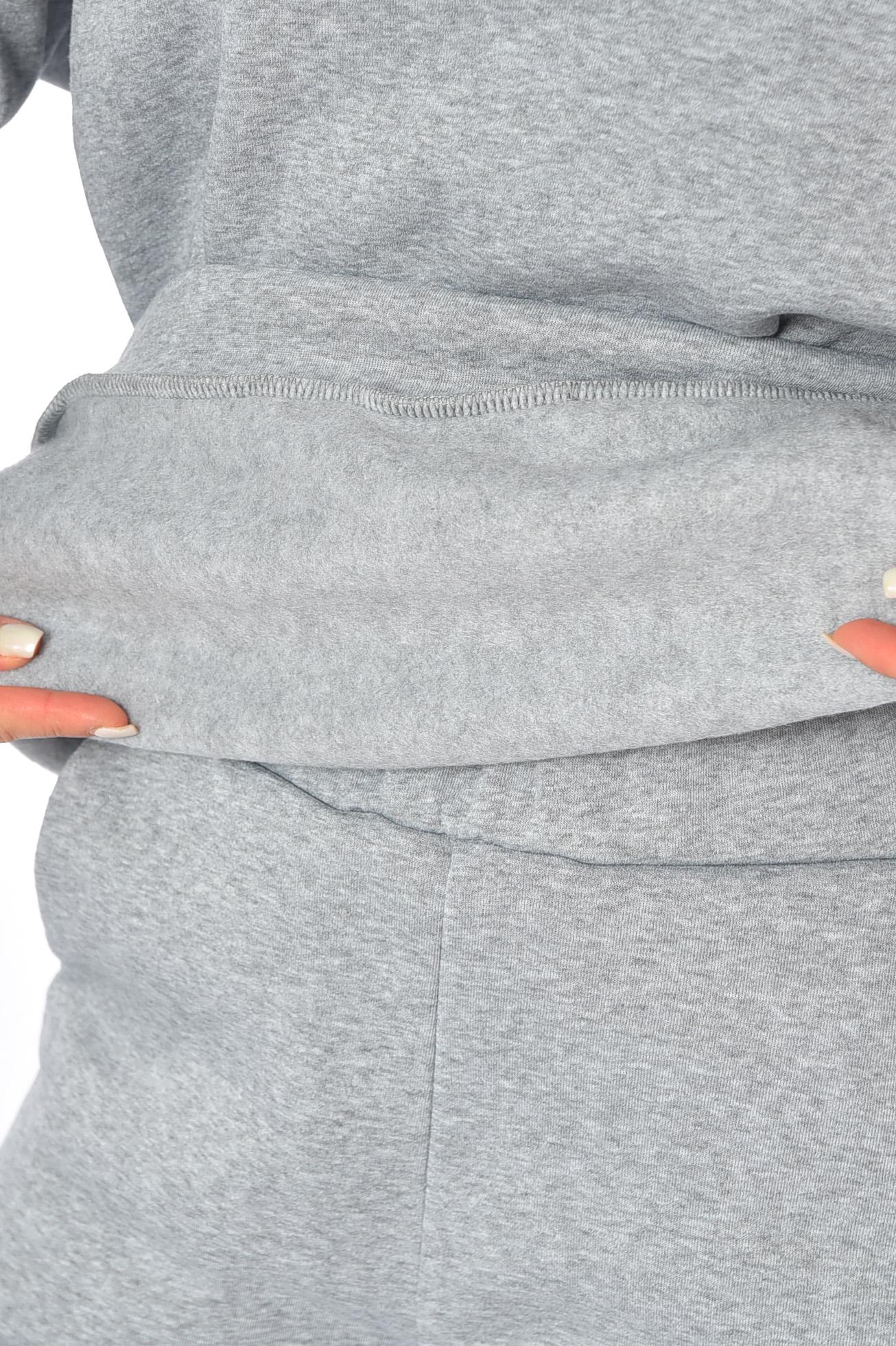 Спортивний костюм жіночий на флісі L Сірий (190882) - фото 4 Спортивний костюм жіночий на флісі L Сірий (190882) - фото 4