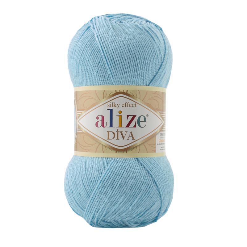 Пряжа Alize Diva 346 Бірюзовий