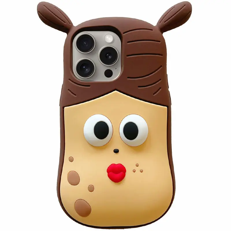 Силиконовый чехол Funny 3D для Apple iPhone 15 Pro Max (6.7") - фото 1