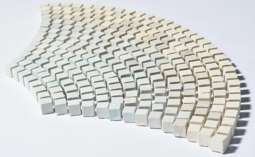 Мозаика из керамогранита Kotto Ceramica MI7 K060101 Italian Fan Celestrino/Grigio Freddo/Grigo Caldo/Salino 0,045 м2 (002878)