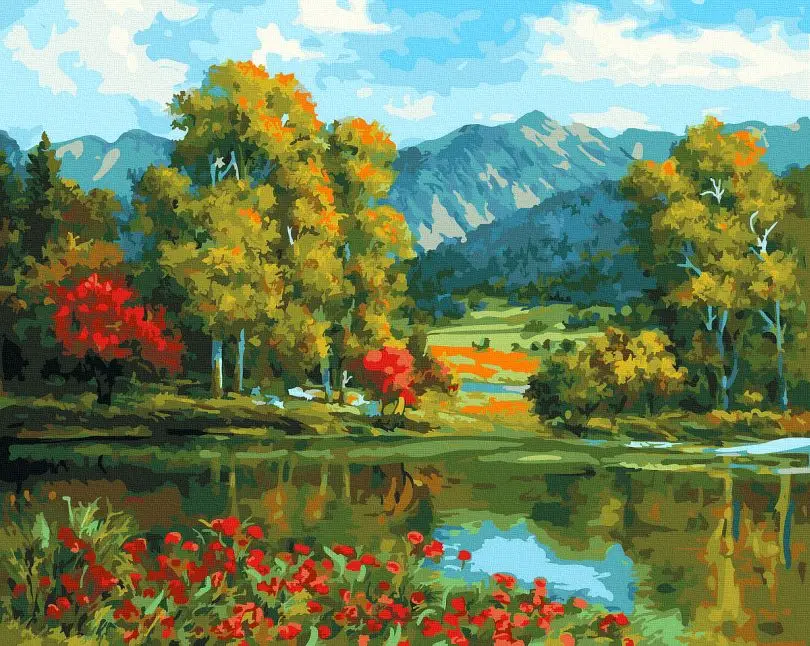 Картина по номерам Brushme Девственная природа 40x50 см (BK-GX25284)