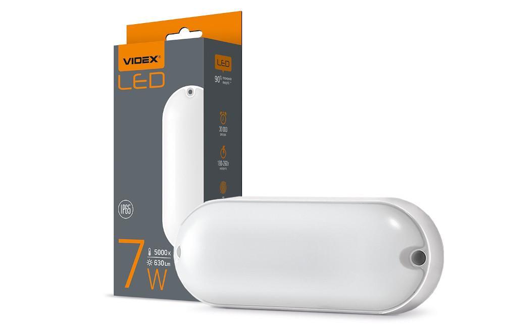 LED-светильник овальный внешний Videx ART 7W 5000K IP65 (27568162)