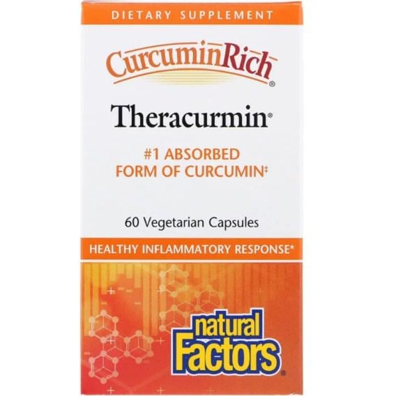 Куркума Natural Factors CurcuminRich Theracurmin 60 вег. капс. (NFS-04538)
