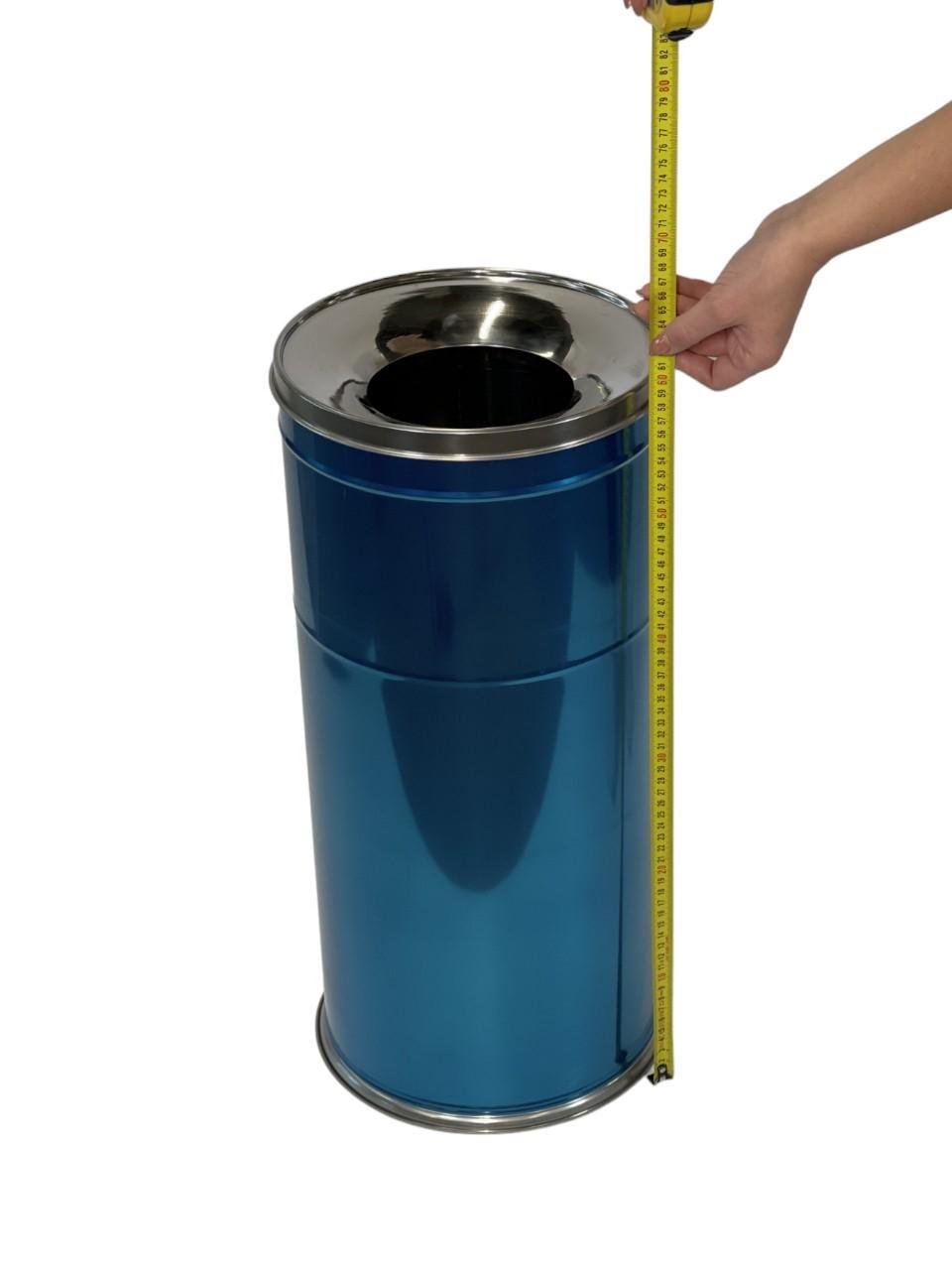 Урна-пепельница круглая MAXIFLOW для зон курения в ресторанах/гостиницах/парках с ободком из нержавеющей стали 37 л (4513.2860S.430.00 ) - фото 2 Урна-пепельница круглая MAXIFLOW для зон курения в ресторанах/гостиницах/парках с ободком из нержавеющей стали 37 л (4513.2860S.430.00 ) - фото 2