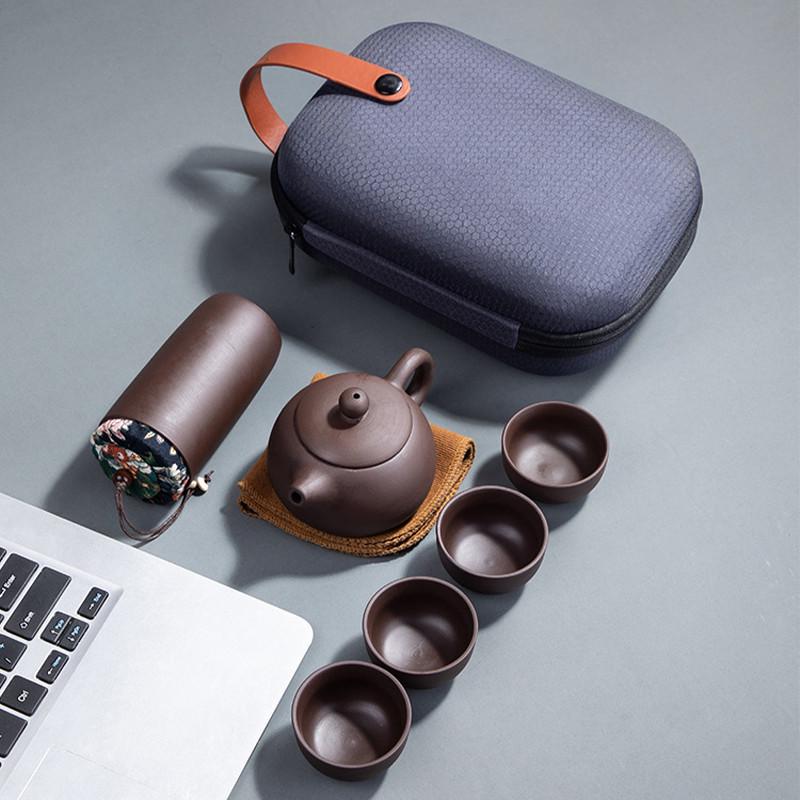 Набір для чайних церемоній у дорозі UFT чайник/4 піали та контейнер для зберігання чаю (TSET13) - фото 2 Набір для чайних церемоній у дорозі UFT чайник/4 піали та контейнер для зберігання чаю (TSET13) - фото 2
