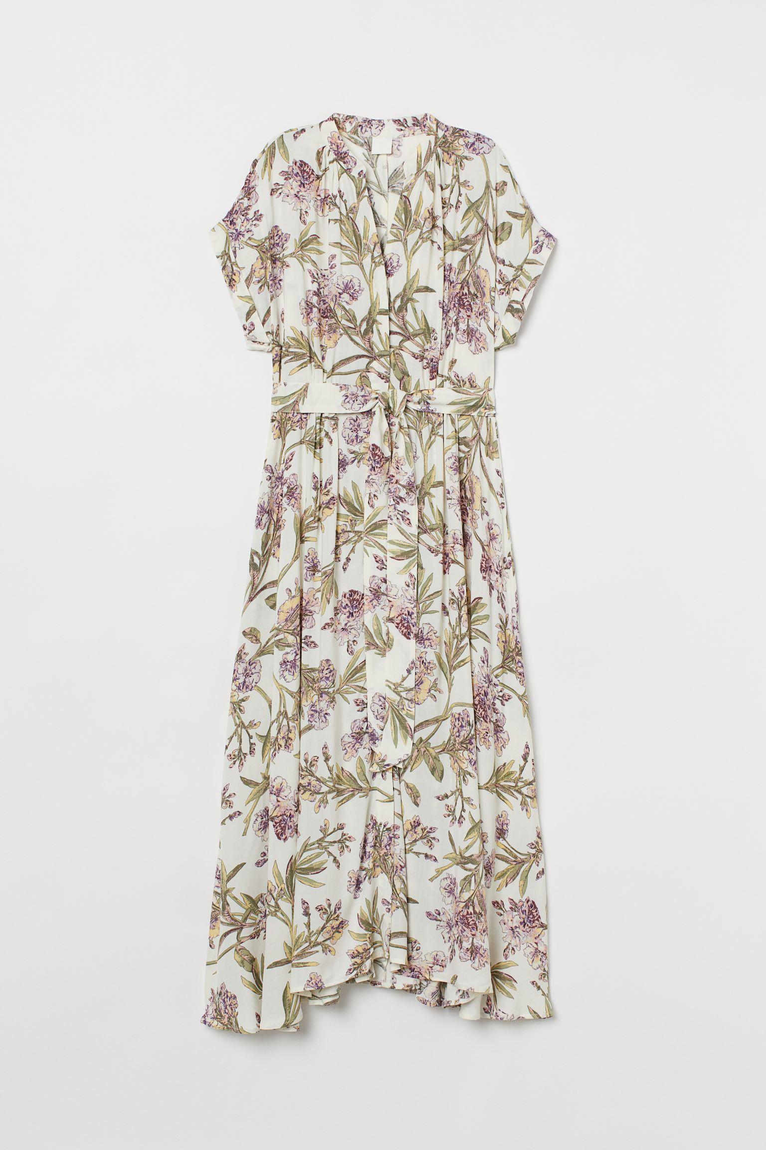 Платье S в цветы Белый (8780132wer)