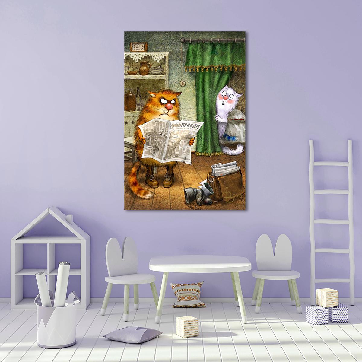 Модульная картина Плохие новости 1 модуль 50x75 см