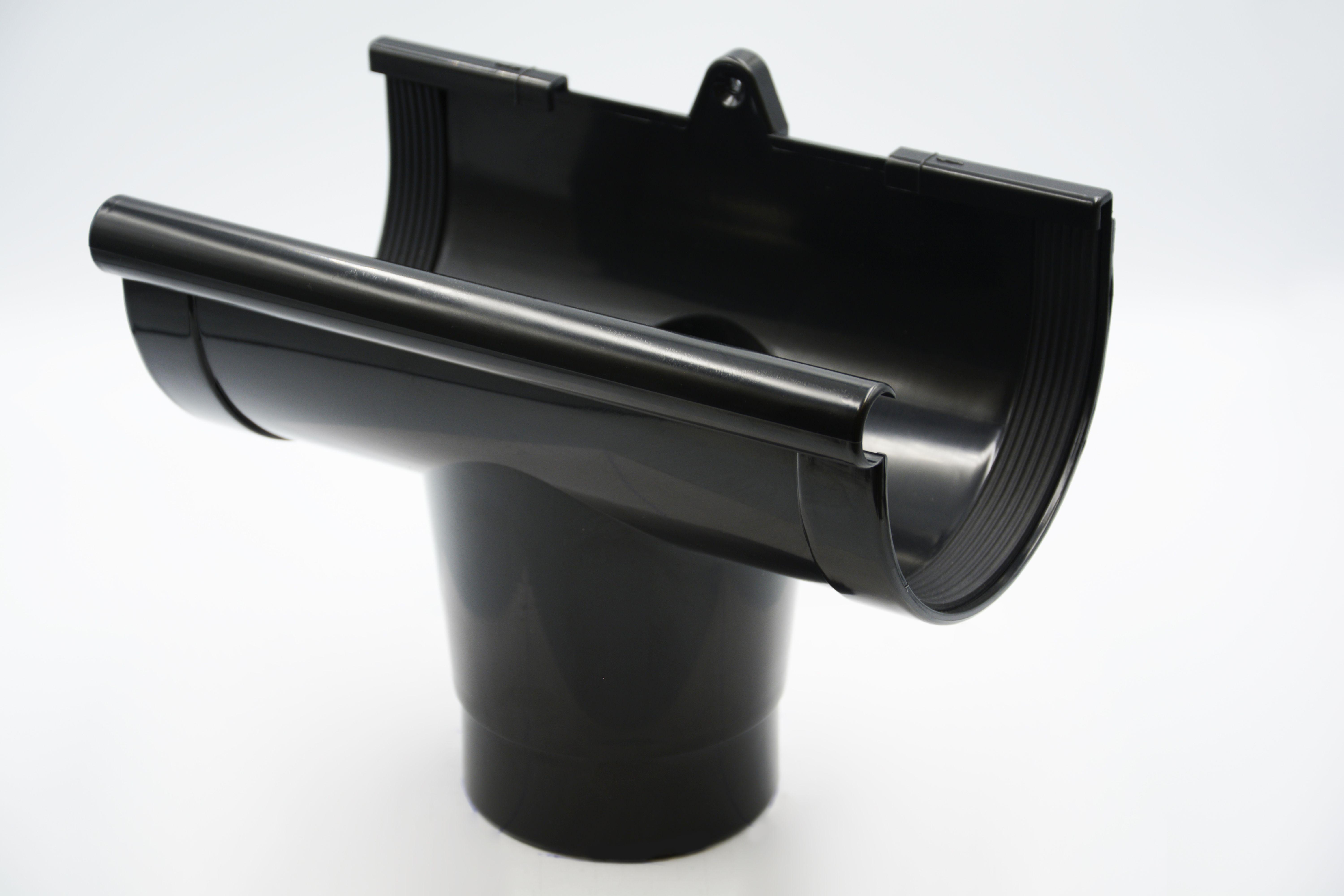 Лійка ринви водостічної RAINWAY D 130х100 мм RAL 9005 Чорний (10.130.04.008.RW) - фото 1