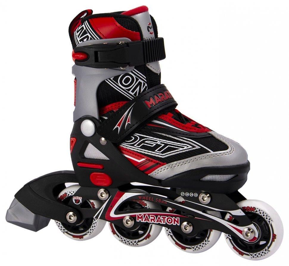 Ролики раздвижные Maraton Soft XS р. 27-30 Красный (1483651072)