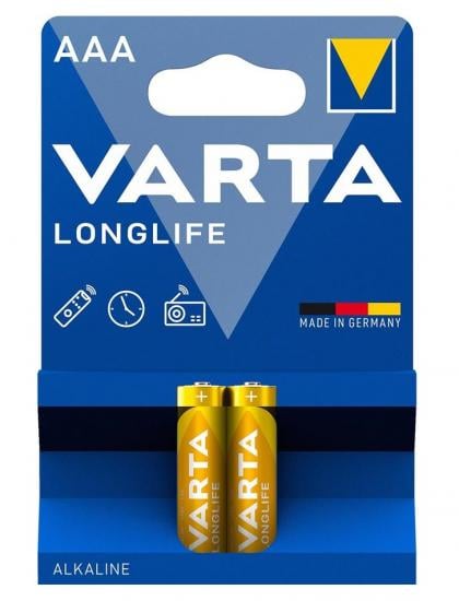 Батарейки Varta Longlife AAA 2 шт. (ERC-04103101412)