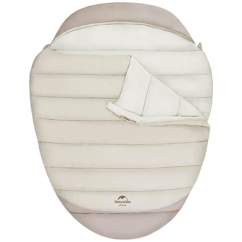 Спальный мешок двухместный Naturehike CNH22SD003 210 см Бежевый (6927595754610)