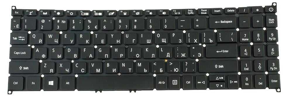 Клавиатура для ноутбука Acer Aspire A515-45 с подсветкой (NK.I1513.0JB)
