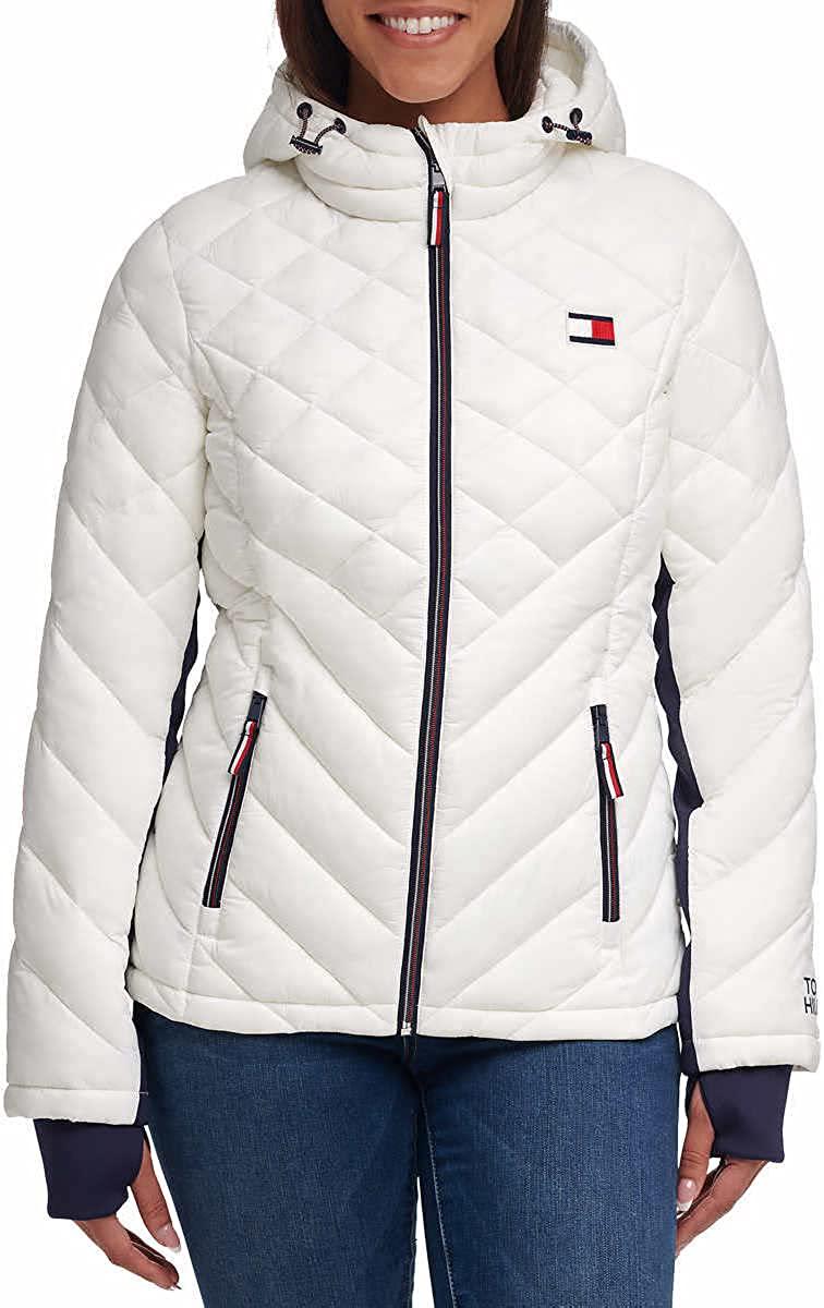 Куртка женская Tommy Hilfiger Womens Packable Hooded Puffer Jacket 1506135 M White